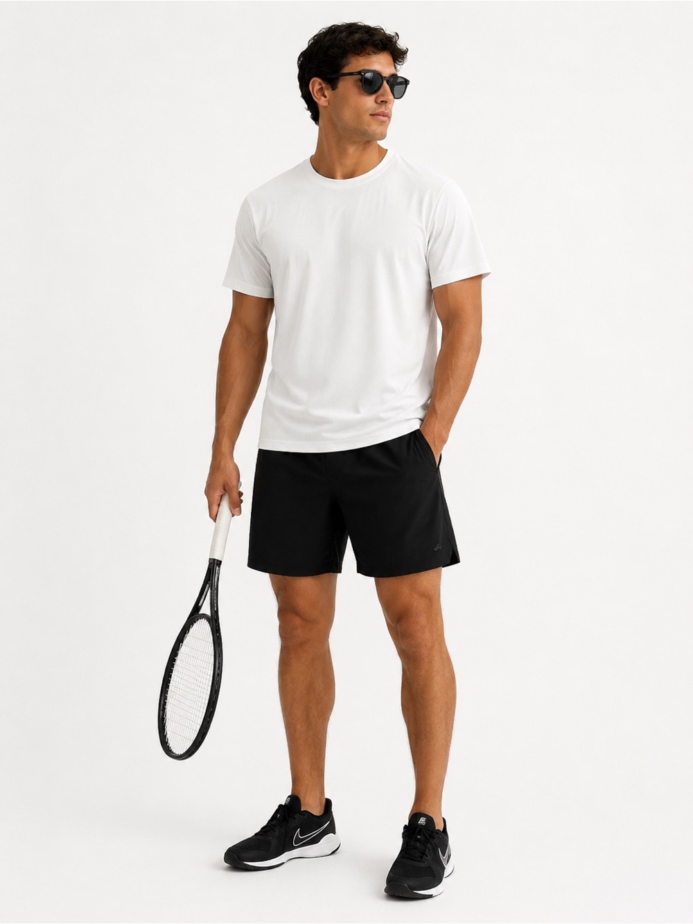 H&M // DryMove Collection - White Dry-fit Short Sleeve Tee